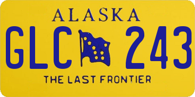 AK license plate GLC243
