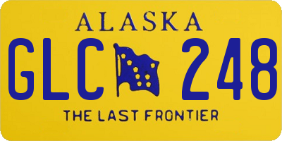 AK license plate GLC248