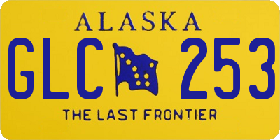 AK license plate GLC253