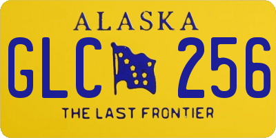 AK license plate GLC256