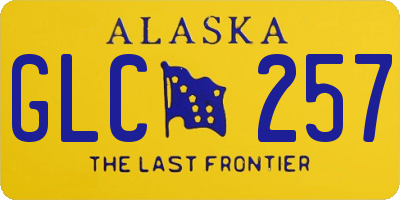 AK license plate GLC257