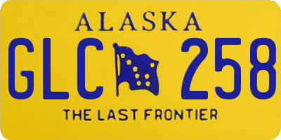 AK license plate GLC258