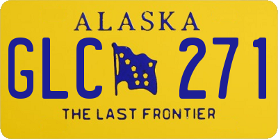 AK license plate GLC271