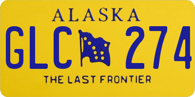 AK license plate GLC274