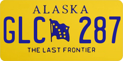 AK license plate GLC287