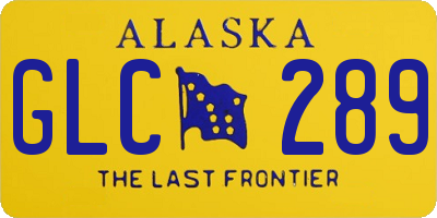 AK license plate GLC289