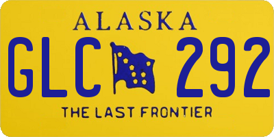 AK license plate GLC292