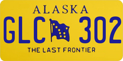 AK license plate GLC302