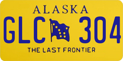 AK license plate GLC304