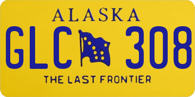 AK license plate GLC308