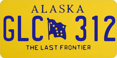 AK license plate GLC312