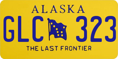AK license plate GLC323