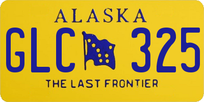 AK license plate GLC325