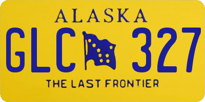 AK license plate GLC327