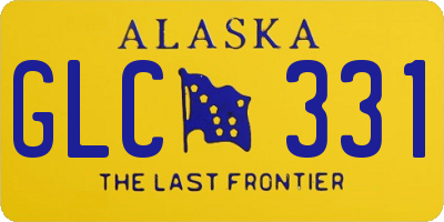 AK license plate GLC331