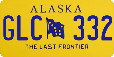 AK license plate GLC332