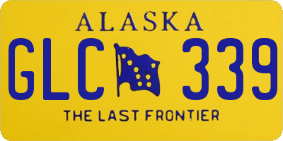 AK license plate GLC339
