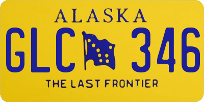AK license plate GLC346