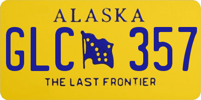 AK license plate GLC357