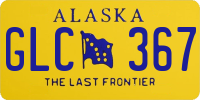 AK license plate GLC367