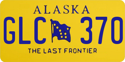AK license plate GLC370