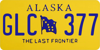 AK license plate GLC377