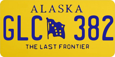 AK license plate GLC382
