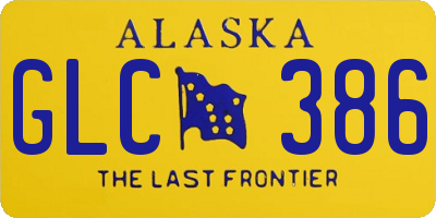 AK license plate GLC386