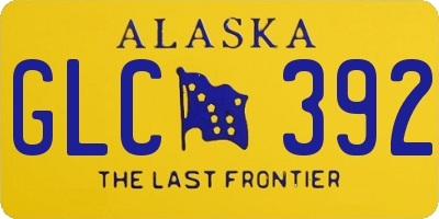 AK license plate GLC392