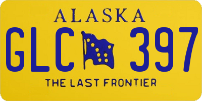 AK license plate GLC397