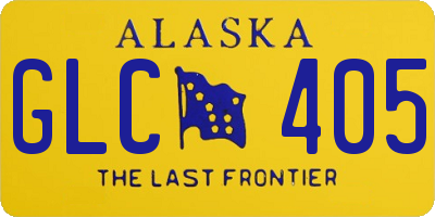 AK license plate GLC405
