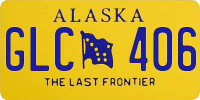 AK license plate GLC406