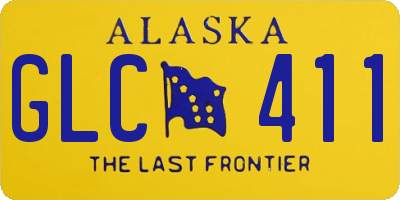 AK license plate GLC411