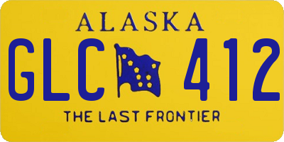 AK license plate GLC412