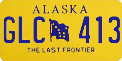 AK license plate GLC413