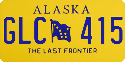 AK license plate GLC415