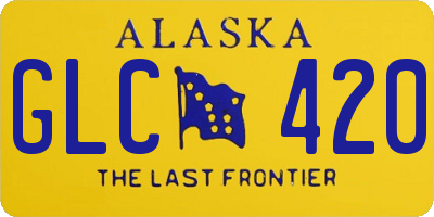 AK license plate GLC420