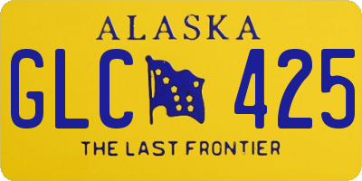 AK license plate GLC425