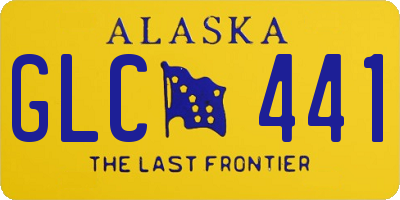 AK license plate GLC441