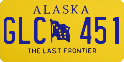 AK license plate GLC451