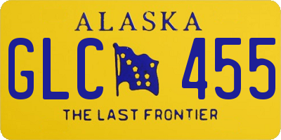 AK license plate GLC455