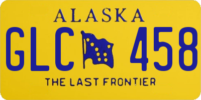 AK license plate GLC458