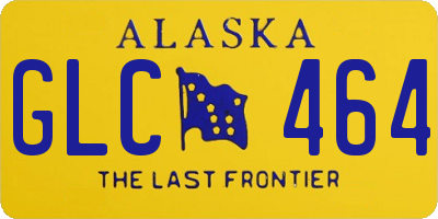 AK license plate GLC464