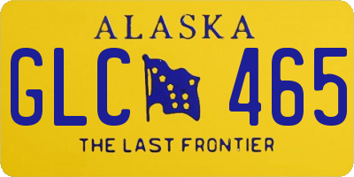AK license plate GLC465