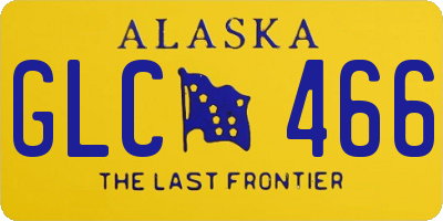 AK license plate GLC466