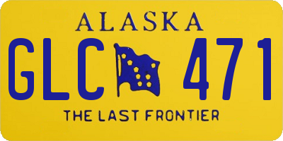 AK license plate GLC471