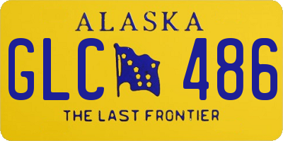 AK license plate GLC486