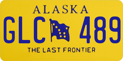 AK license plate GLC489