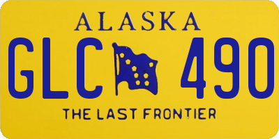 AK license plate GLC490