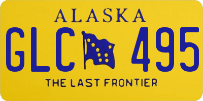 AK license plate GLC495